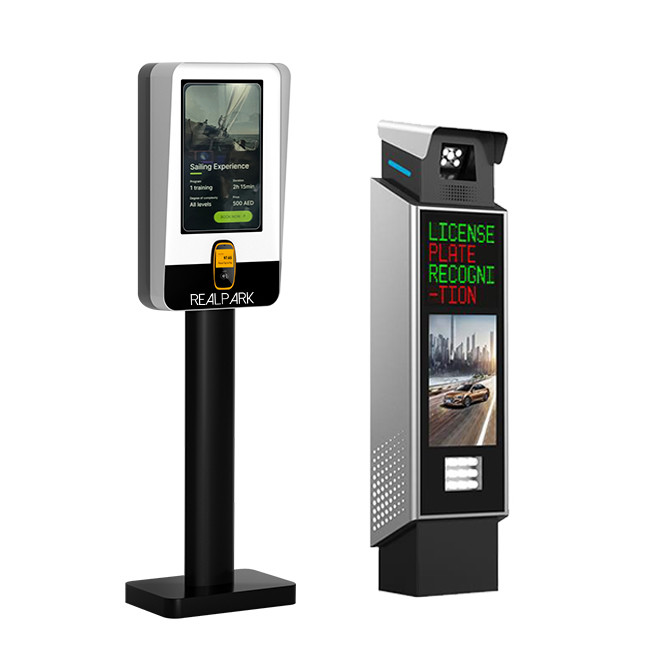 21.5-inch LCD Touchscreen Quick Exit Payment Kiosk for Easy Parking Fee Transactions in LPR Systems