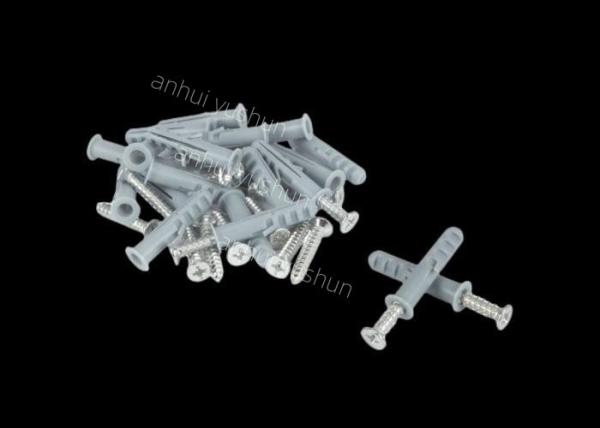 Quality 8mm Plastic Wall Plug Screws OEM Pp Or Pe Material Use For Wall for sale