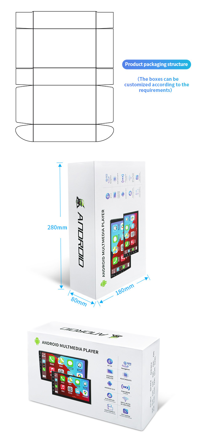 4 Core 7 Inch Android Car Stereo With Navigation Intelligent Big Screen Central Control Display Integrated Machine