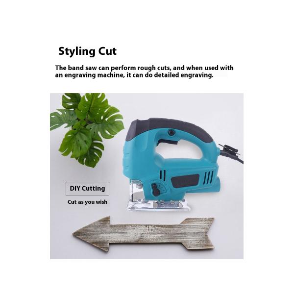 BobenMulti-function JigSaw Miter Cutting Machine Wood AluminumPlastic Panel Electric Reciprocating Saw Wood Cutting Saw Portable