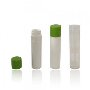 Buy cheap Screw Cap White Bulk Plastic Lip Balm Tube 15*66mm High Durability product