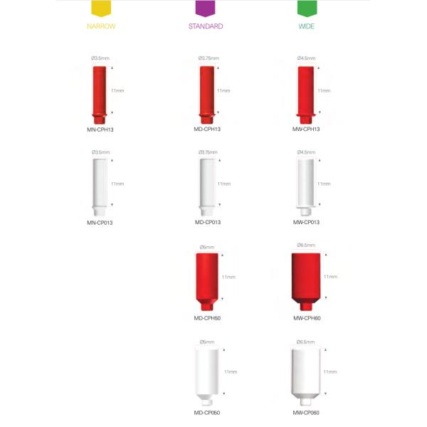MIS Seven® UCLA All-Plastic Castable Abutment Compatible RP 3.5mm/ WP 4.5mm
