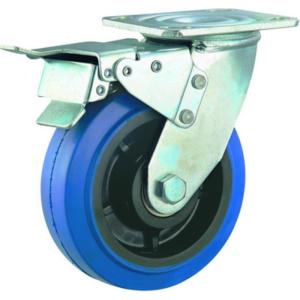 China 6 Inch  Rubber Caster Wheels For Garbage Container on sale