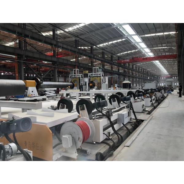 Polyurethane Spraying Foam Pre Insulated Steel Pipe Making Machine PLC Control