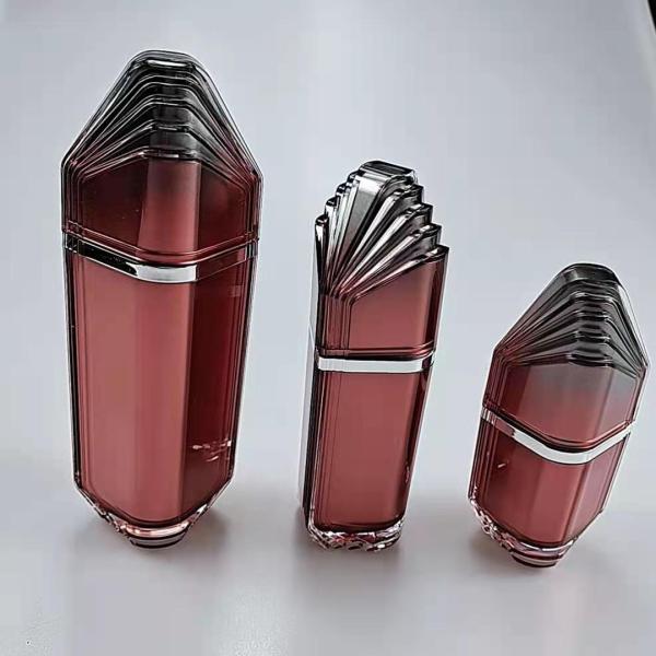 15ml 50ml 100ml Cream Bottle red Cream Oil Bottle Custom Color Airless Pump Bottle