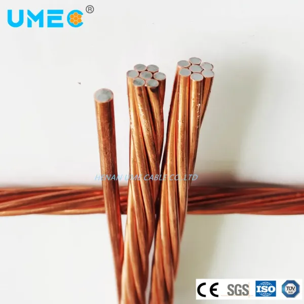 Good Corrosion Resistance soft annealed Copper Clad Steel Stranded Wire CCS