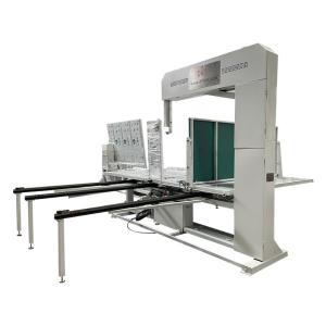 Manual Vertical PU Foam Cutting Machine 1200mm Height 1.74kw