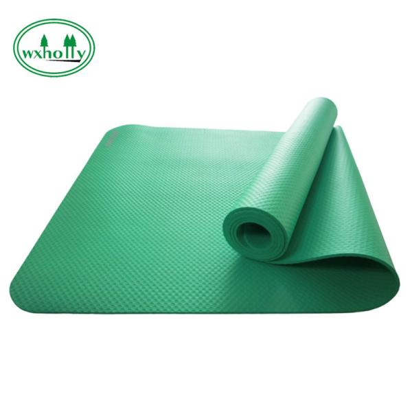 Quality Exercise 0.6cm Non Slip Yoga Mat With Posture Line for sale