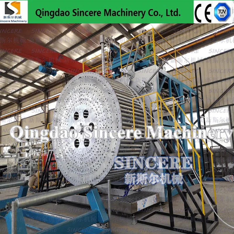 Customized HDPE Winding Spiral Pipe Extrusion Line Plant For Construction Site