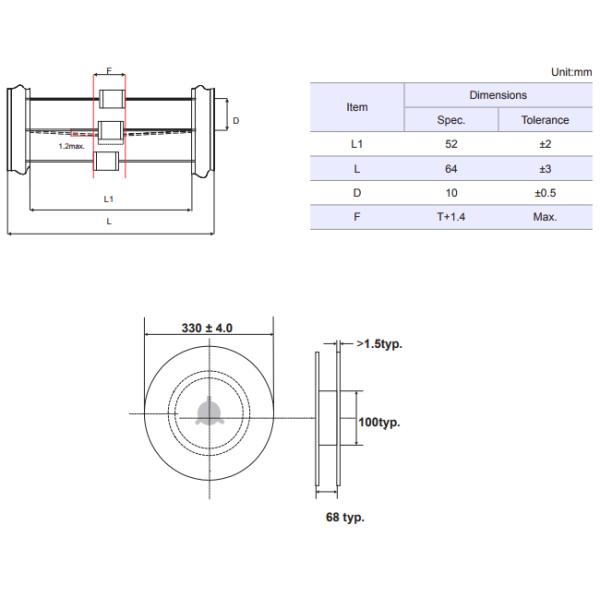 2 Electrode Gas Discharge Tubes 230 ±20% 5x5mm S51-230X Dip Thrust UL Cert For Set-Top Box