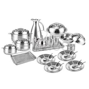 China Family cookware sets stainless steel kitchenware random match style on sale