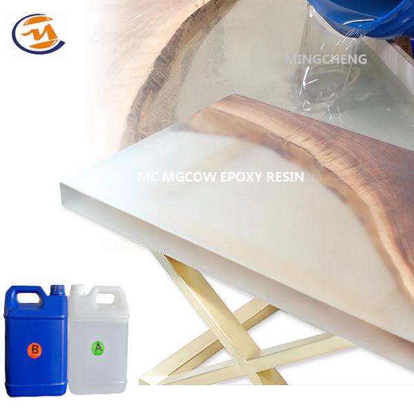 Low Heat Release Yellow Resistance Transparent Epoxy Resin For Wood River Table Casting