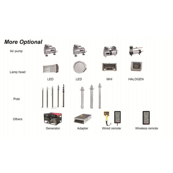 Heavy Duty Telescoping Light Tower Rotating Remote Illumination 1130mm Height