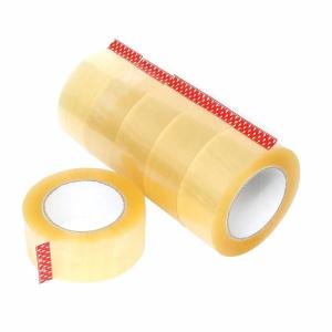 China Water Activated Shrinking Packing Yellowish Transparent Clear Tape Packaging Sticky Tape For Packing on sale