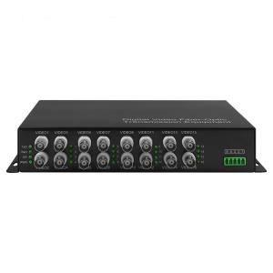 16ch RS485 Data Fiber Video Media Converter BNC Port For Cctv Camera