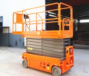 Buy cheap Single Person Self Propelled Aerial Platform Scissor Lift Scaffolding With Emergency Stop Button product