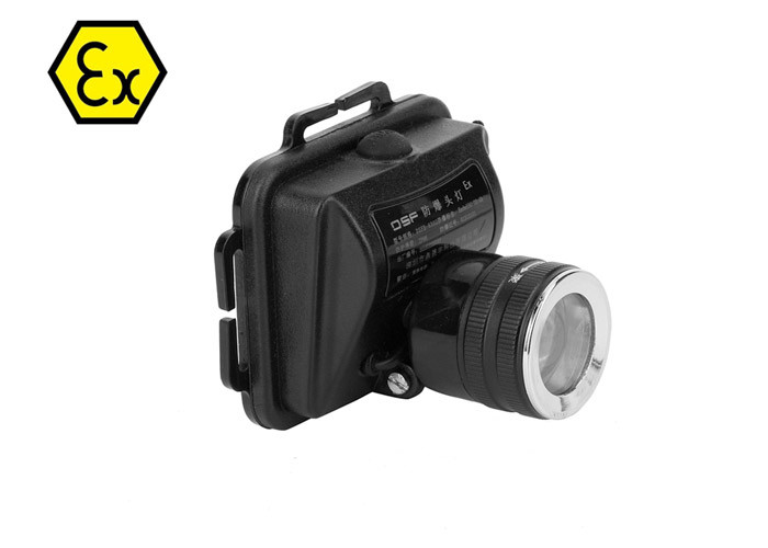 3 Watt Explosion Proof LED Headlamp 8-16 Hrs Runtime CE ROHS Certificates