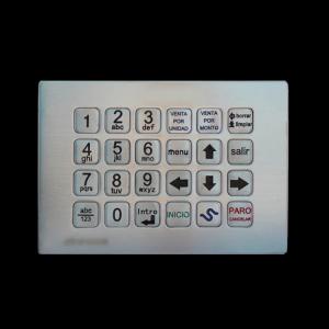 Buy cheap IP65 Vandal Proof Metal Numeric Keypad For Self Service Equipment product