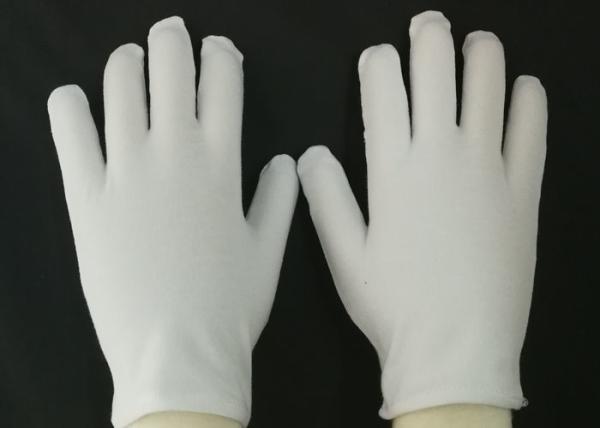 Quality Cosmetic Overnight Moisturizing Gloves , Cotton SPA Gloves Flexible Knitting for sale