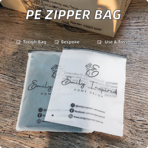 Lightweight Waterproof Resealable Multi-Colored CPE Zipper Bags for Home Office Travel Organization