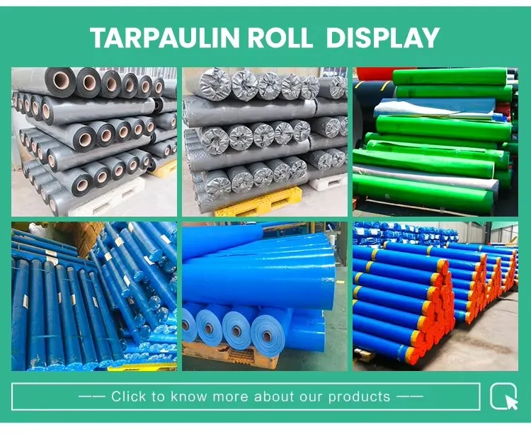 China-Made Popular Customizable Durable Waterproof PE Woven Fabric Tarpaulin Roll for Multiple Widths