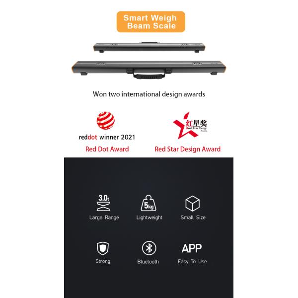 Smart Industrial Strip Scale Weigh Range 1-4500kg bluetooth APP Printing Onsite