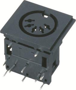 China Mini Din Connector 8pin female Socket S terminal on sale