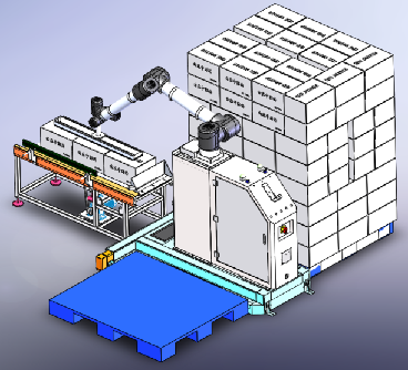 20kg Payload flexible cobot palletizer for cartons bags stacking