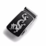 Custom Belt Buckle Hardware Clasp Embossed Round Metal Strap