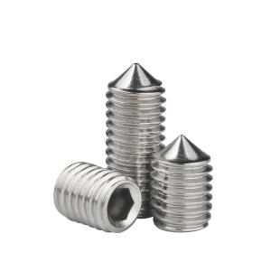 Buy cheap DIN 914 Hardware Cone Point Hex Socket Head Set Screw Stainless Steel product