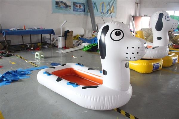 Quality Kids Water Play Odm 0.9mm Inflatable Boat Pool Float for sale