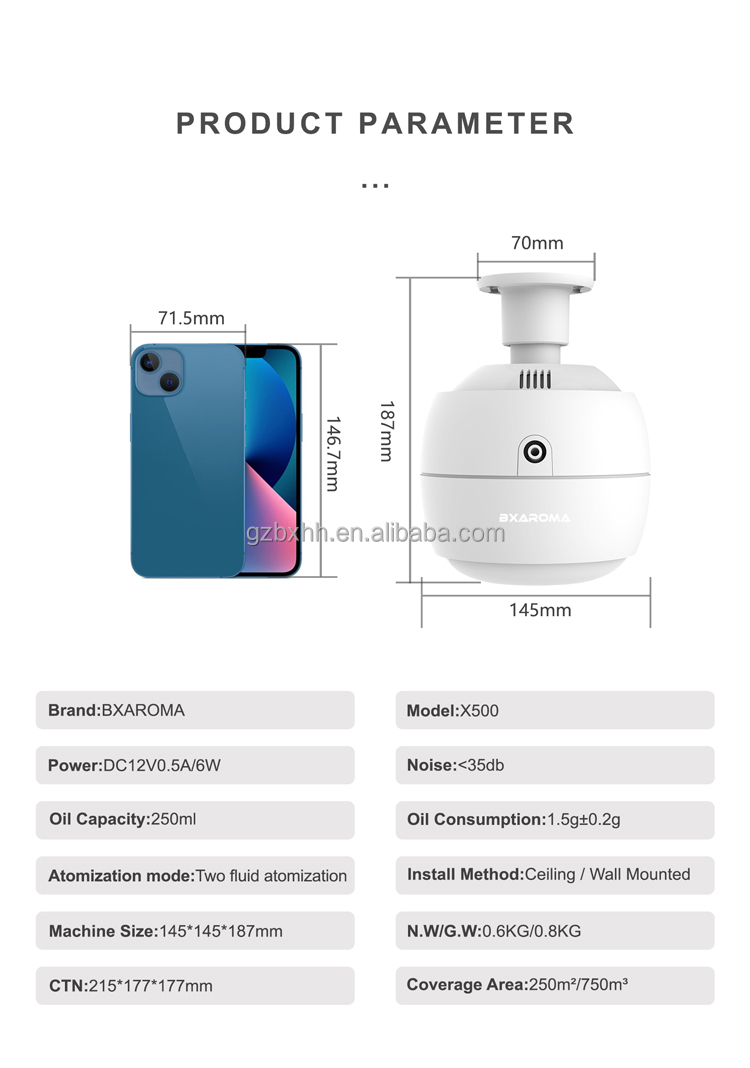 250ml Air Diffuser Essential Oil Sterilization Aroma Diffuser Commercial