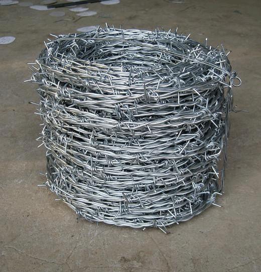 Quality Galvanized Reverse Twist Barbed Wire Fence Hot Dip Galvanized BWG14xBWG14 for sale