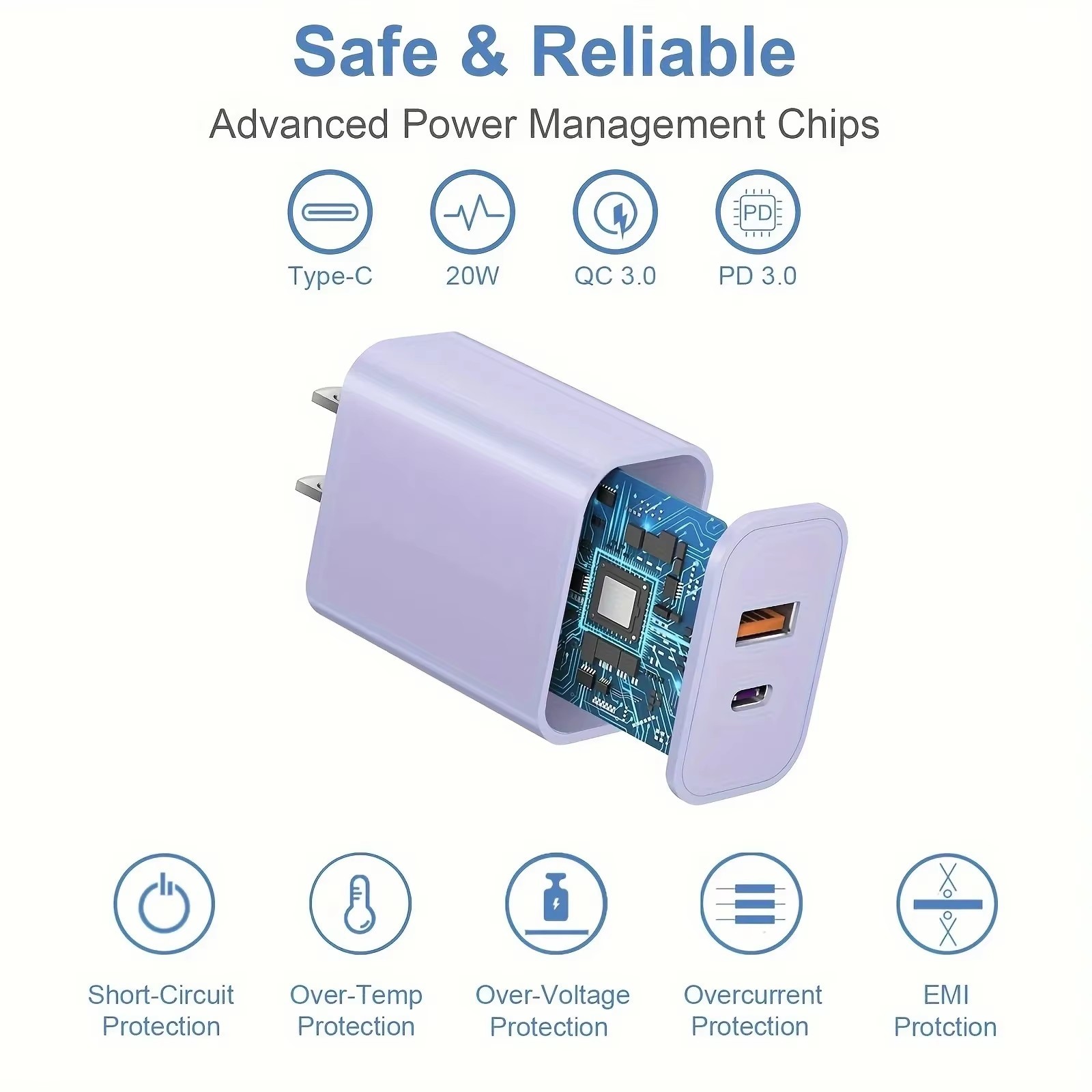 20W GaN PD Charger With Type-C PD Output Port For IPhone16 15 14 13 Pro Max At Affordable