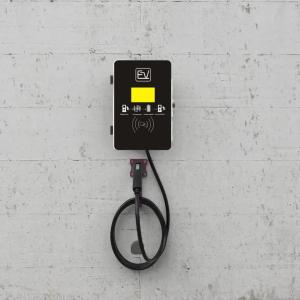 China Screen Display Multiple Protection Wall Mounted EV Charging Station With IC Card on sale