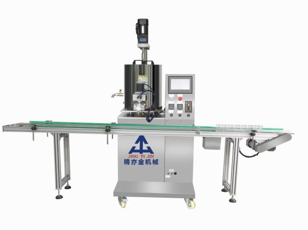 Quality Single Head Gear Pump Filling Machine With 3 Meters Conveyor Belt for sale