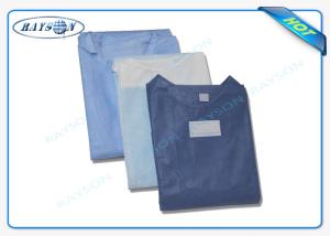 100% PP , SMS Non Woven Fabric Sterile Disposable Surgical Gown Sauna Dress