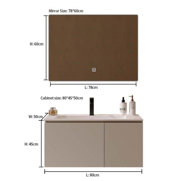 60-120cm Multi Sizes Floating Vanity Unit Bathroom Wall Hung