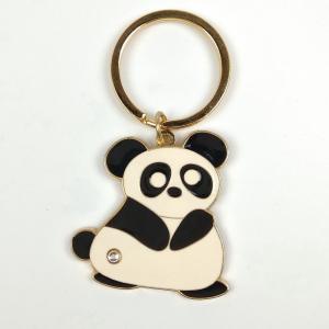 China Custom Panda Element Cute Couple Keychain Metal Cartoon Personalized Keychains on sale