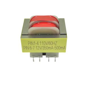Buy cheap Low Frequency Step Down Transformer EI41 Power Transformer Pins 4+4 110V-12V product