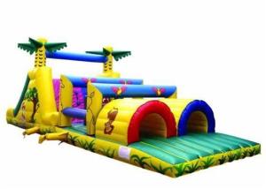 Buy cheap Colorful Inflatable Jungle Obstacle Course / Toddler Obstacle Course For Kids product