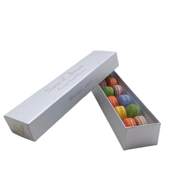 Candy Color Clamshell Gift Box Macaron White Cardboard Packaging Gift Box Customized