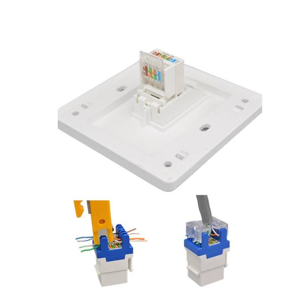 Quality 110-240V CAT5 CAT6 CAT7 Sockets Multi Function Wall Plate Switch White/Black for sale