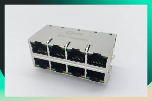 China 2x4 8x8P 64 Pin RJ45 Modular Connector For Ethernet on sale