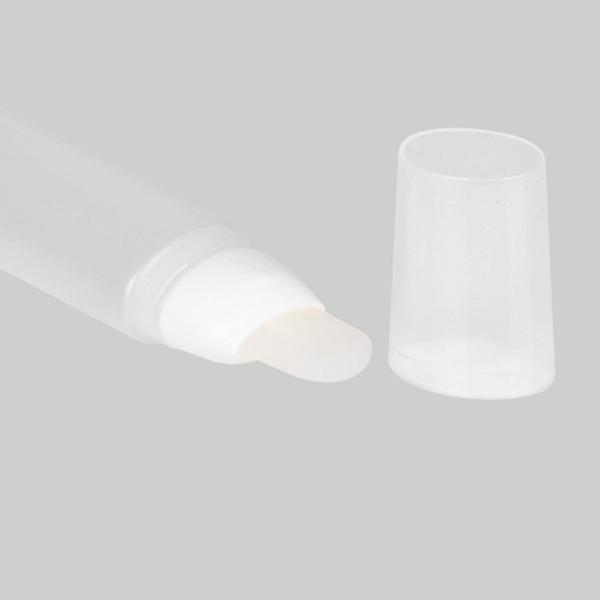 Empty Custom Cosmetic Tubes D30mm 30-60ml Rotation Silicone Tip Foundation Plastic Oval Tube