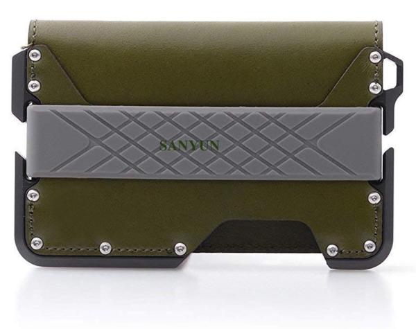 Quality Customizable Aluminium Card Wallet CNC Machining Anode Oxidizing RFID Protection for sale