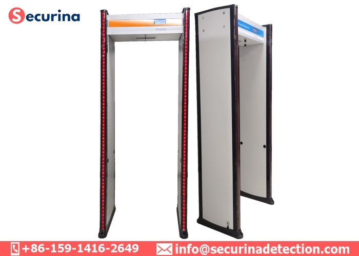 Security Checking Walk Through Gate Metal Detector , Multi Zone Metal Detector