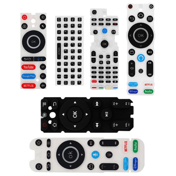 Silicone Rubber Keypad Remote Keypad Customized Laser Carving Conductive Rubber