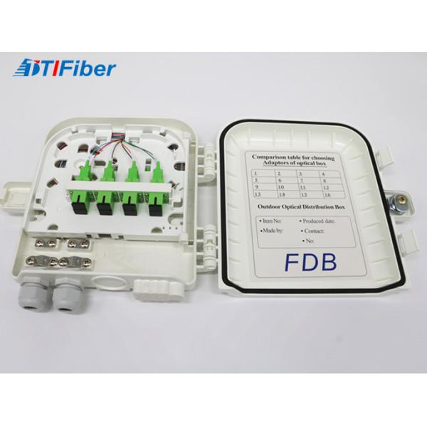 ABS Material Fiber Optic Terminal Box 8 Cores IP68 Waterproof Wall Mounted