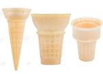 Industrial Ice Cream Cone Sleeve Machine , Sugar Ice Cream Cup Cone Filling